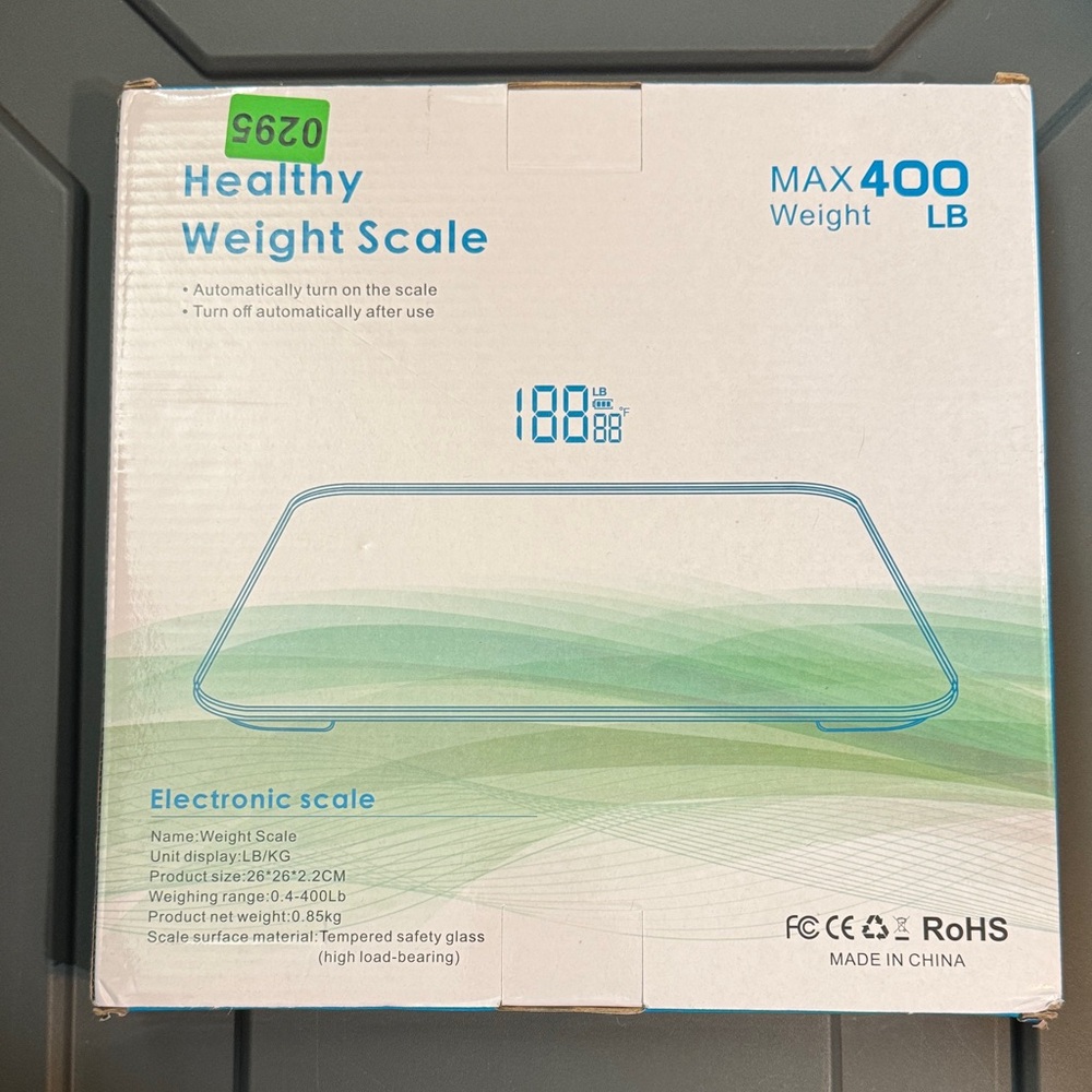 Digital Weight Scale with LCD Display - White - Picture 2 of 3